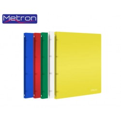 METRON ΝΤΟΣΙΕ ΠΛΑΣΤΙΚΟ Α4 4 ΚΡΙΚΟΙ 4cm ΔΙΑΦΑΝΟ ΑΣΣΟΡΤΙ